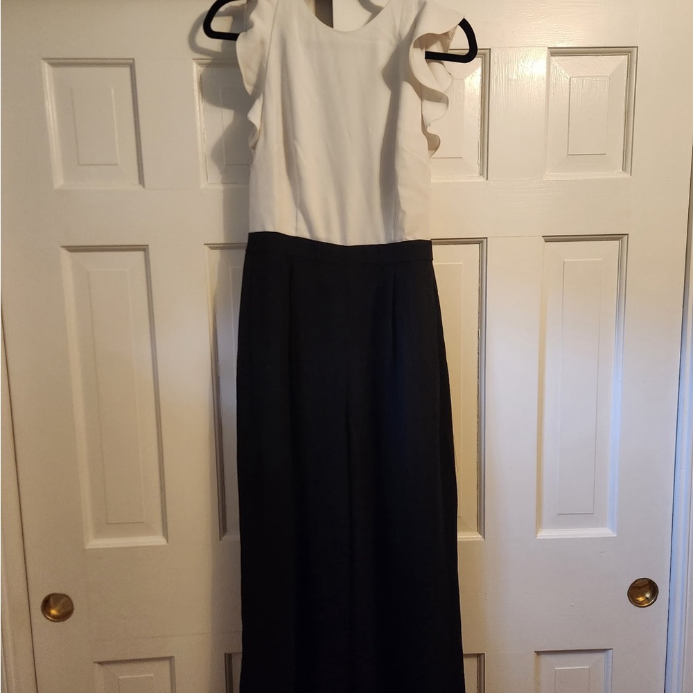 J. Crew Black and White Jumpsuit